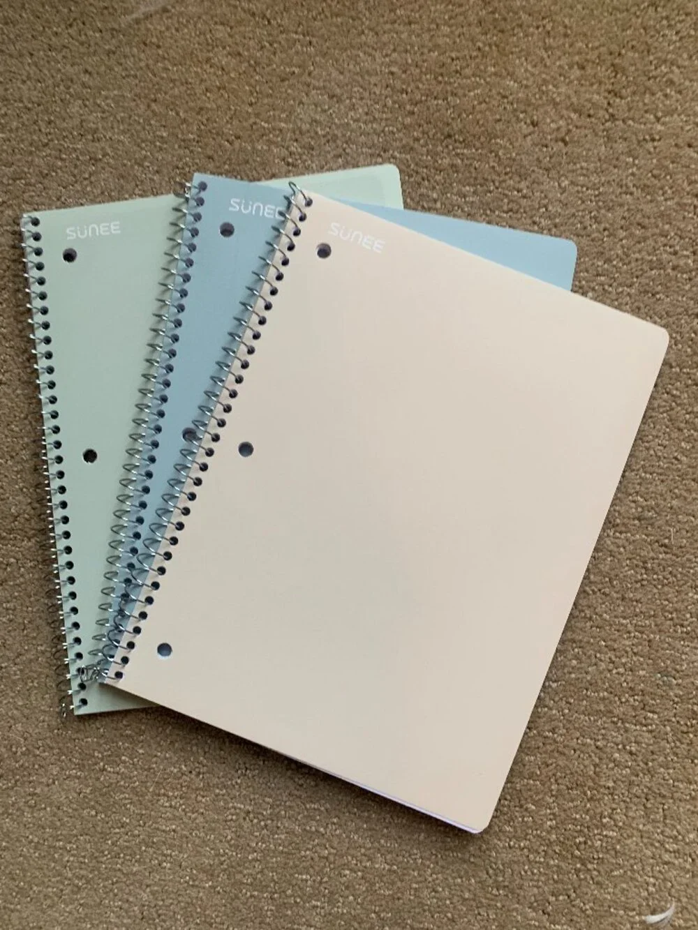 Sunee Spiral Notebooks - Set of 3